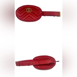 COA/Red Gucci Marmont Belt Bag 75/30
